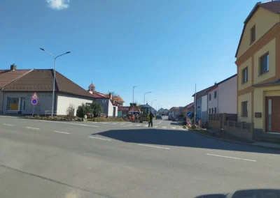 LED osvětlení - přechody pro chodce, Strabag - Moravská Nová Ves