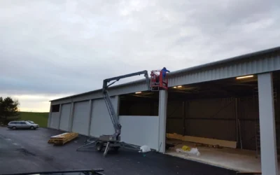 Elektroinstalace a LED osvětlení haly – Firesta, Hantály a.s.