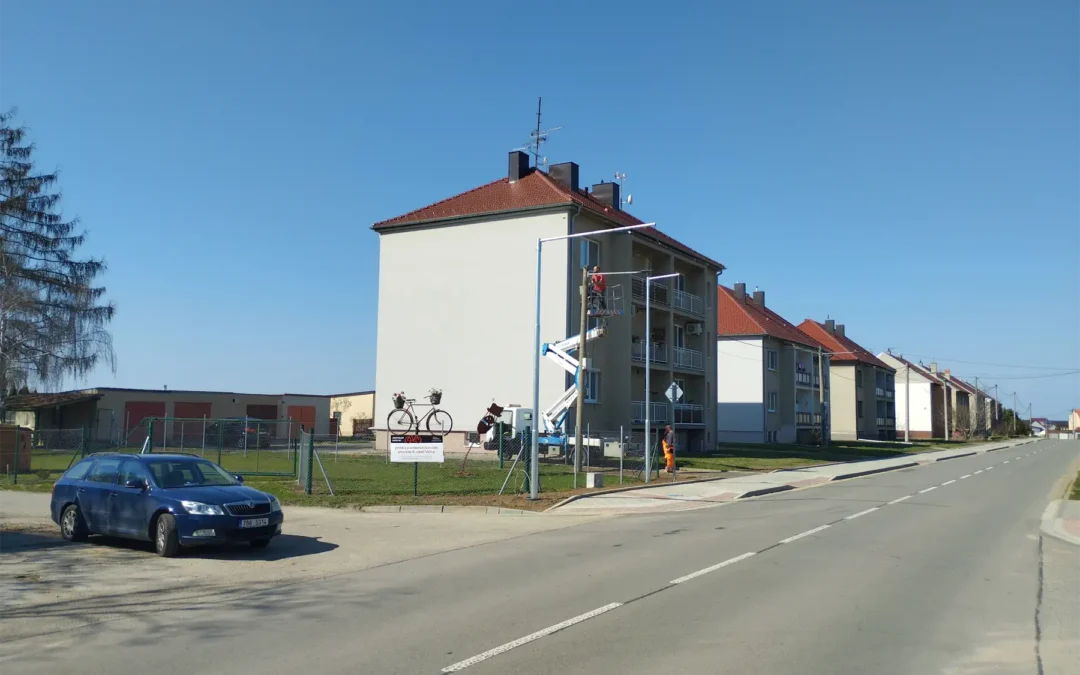 LED osvětlení – přechody pro chodce, Strabag – Moravská Nová Ves