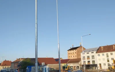 Veřejné LED osvětlení, kruhový objezd, PORR – Ivančice