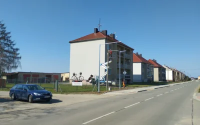 LED osvětlení – přechody pro chodce, Strabag – Moravská Nová Ves