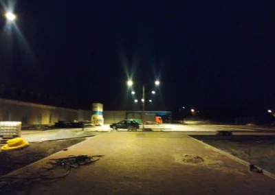 Veřejné LED osvětlení - kruhový objezd, Eurovia - Židlochovice