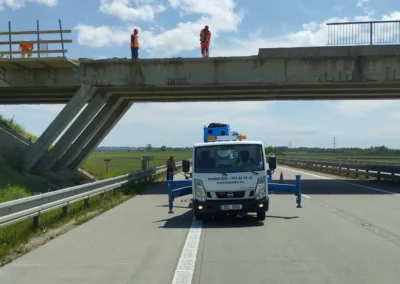 Vysokozdvižná plošina dálnice D2, Strabag - Rakvice, Hustopeče u Brna